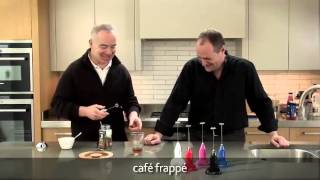 How to make a frappé coffee using an aerolatte milk frother [upl. by Enneyehs]