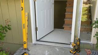 Jeld Wen Front Door Installation  Really crappy products and craftsmanship PART 1 [upl. by Herr770]