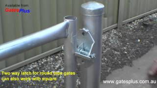 Gate Latch 2 way for round pipe and square [upl. by Race]