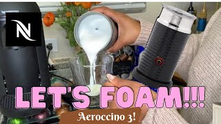 How To Foam Milk With Aeroccino 3 Make Coffee With Foam Tips amp Tricks  Easy Foamed Latte Recipe [upl. by Edasalof75]