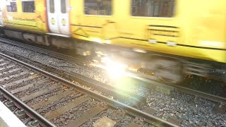 Merseyrail 507 009 making arcs at Birkdale station [upl. by Niac]