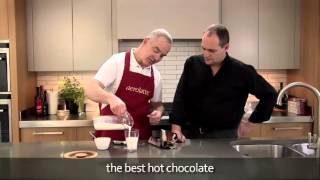 How to make a hot chocolate using an aerolatte milk frother [upl. by Sherar]